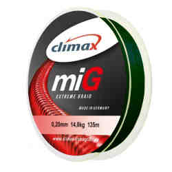 Шнур Climax miG BRAID NG (gray-green) 0.08 (connected)