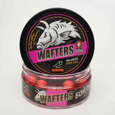 Бойлы нейтральной плавучести WAFTERS PRO FLUO STRAWBERRY (КЛУБНИКА ) 14ММ