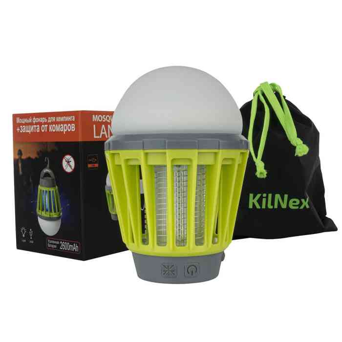 Фонарь для кемпинга KILNEX 2600 MAH (IP 67) + защита от комаров