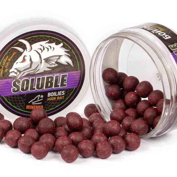 Насадочные бойлы MINENKO КИСЛАЯ ВИШНЯ 14мм (пылящие)