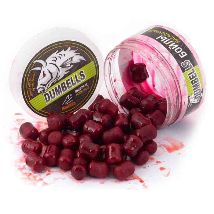 Насадочные DUMBELLS бойлы MINENKO PLUM 14x20мм (в дипе)
