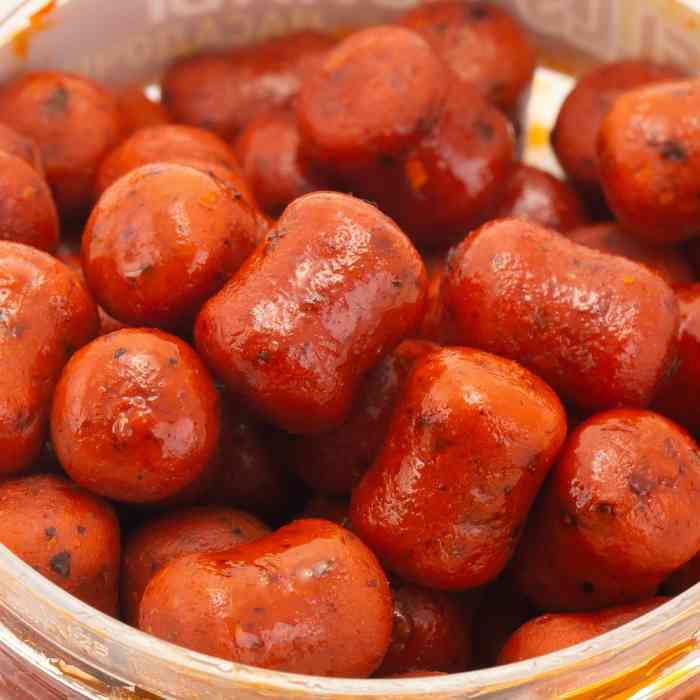 Насадочные DUMBELLS бойлы MINENKO MANDARINE 14x20мм (в дипе)