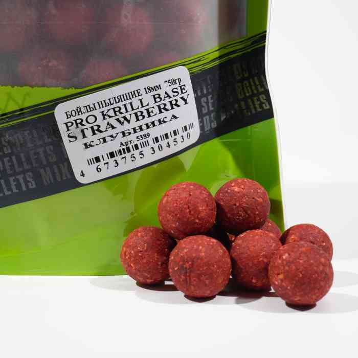 Бойлы пылящие клубника PRO KRILL   д15 мм